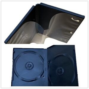 uihj 고품질 DVD 박스 빈 CD 케이스 PP 플라스틱 용량 1-2 디스크