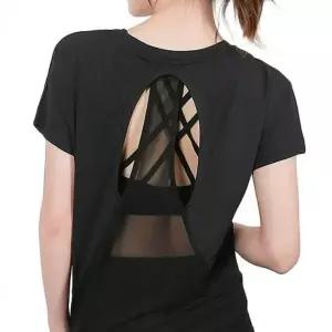 여성운동반팔 여자요가상의 운동 여성데일리운동복