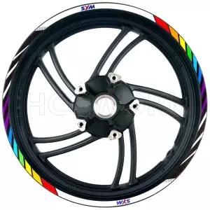 호환   휠 허브 휠 림 스티커 Sym Cruisym 300 Joymax Z300 용 반사 스티커