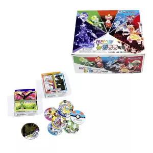 WSstore 포켓몬스터 킹빵빵 딱지 (1박스 18개입) 원형종이딱지