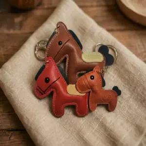 스티치 가죽 말키링 레더 S~L사이즈 인형 말 키링 백꾸 명품 가방 말띠 붉은말의해 병오년 말참