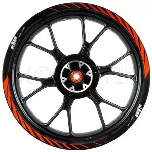 호환  Motorcycle Accessories Wheel Hub Wheel Rim Sticker Reflective Stickers for Ktm Duke390 Duke250