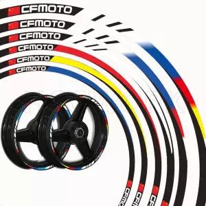 호환  Motorcycle Accessories Wheel Hub Wheel Rim Sticker Reflective Stickers Waterproof for Cfmoto 6