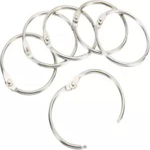 패티킬 2인치 OD 1.8인치 ID 루즈 링 24팩 바인더 스틸 책 DIY 스크랩북 노트북 사진 앨범 실버