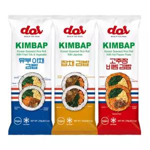 광천김 김밥 3종 (우엉유부/잡채/고추장비빔)