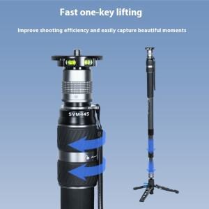 Sirui SVM-145/165P 탄소 섬유 퀵 리프트 모노포드호환 DSLR 카메라 릴리스  및 웨딩