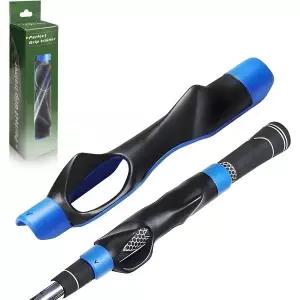 골프 그립 트레이너 클럽 연습 보조 장치 미끄럼 방지 올바른 왼손 및 오른손 위치 훈련 도움 2561593