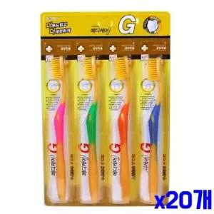 WL 이중미세모 메디케어 칫솔 4P-금나노 x20개