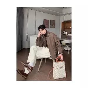 남친 코트 가을 겨울 방학 투피스 자켓 체크 칼라 패피4