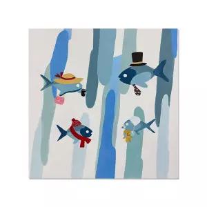 이쁜 물고기 거실 인테리어그림 복도 현관액자 집들이선물