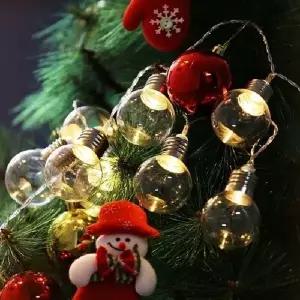 LED WII588D1 크리스마스트리 전구 볼 10구 건전지 타입