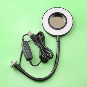 밝기 MRH133B4 조절 9cm 미니 링라이트 조명 유튜브 뷰티 방송 촬영 LED 스탠드 링조명