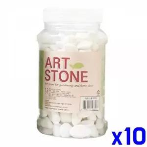 WL 화분 자갈 아트스톤 화이트 x10개 원예 데코 분갈이