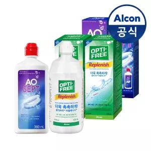 옵티프리 렌즈세척액 에이오셉 플러스 360ml 2개+리플레니시 420ml 2개