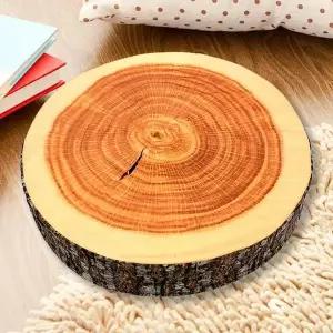 방석 쿠션 인테리어 실사 패브릭 통나무무늬 소파방석