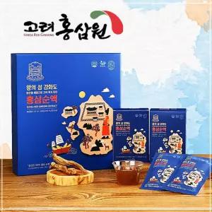 왕의섬 강화도 홍삼순액 80ml파우치 파우치 기스 엑기스 홍삼 진액 명절선물 부모님 선물용 어르신