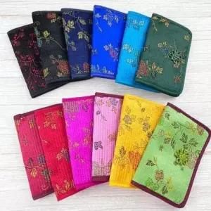 전통 무늬 꽃장식 카드지갑 12colors WF65310