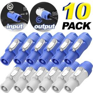 NAC3FCA 3핀 파워콘 커넥터 20A 250V 전원 남성 플러그 어댑터 (무대 조명 LED 스크린 오디오 장비용)