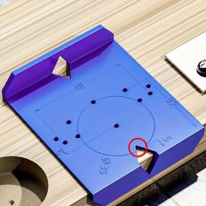 ABS 힌지 드릴 가이드 템플릿이 포함된 수동 도어 위치 조정 도구 1개 - 중형 비전기식 설치 시스템