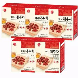 송원 우리차 허니 대추차 건강차 15TX5개 (총75T)
