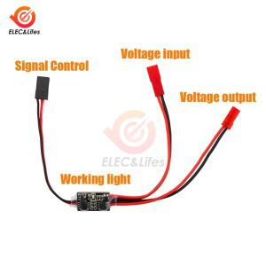 20A 고전류 원격 제어 전자 스위치 3-30V 공중 모델 식물 보호 RC 드론 워터 펌프 PWM 신호