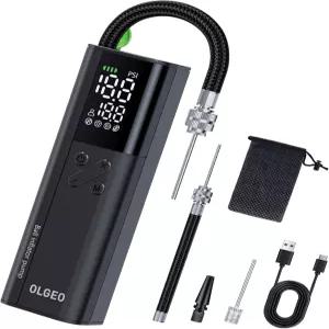 올거 전기 볼 펌프 16PSI 휴대용 공기 압력 게이지 및 디지털 LCD 디스플레이를 갖춘 농구 축구 배구 4배