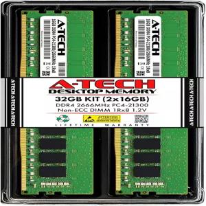 A-Tech 32GB (2x16GB) RAM Replacement for Kingston HyperX HX426C16FB4K2 /32 DDR4 2666MHz PC4-21300