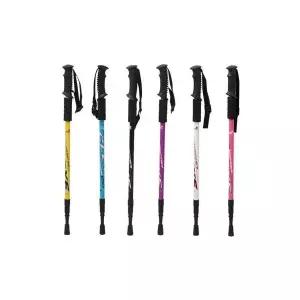 휴대 일자형 등산스틱 폴대 듀랄루민 백패킹 등산용 초경량 지팡이 접이식 하이킹