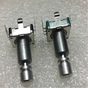 키스위치 로터리 인코더 자동차 라디오 오디오 볼륨 노브 전위차계 30 포지셔닝 15 펄스 하프 샤프트 19mm