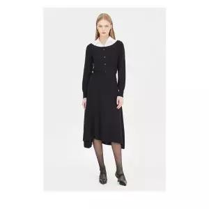 [하프클럽/시슬리]레이어드 카라 울 블렌드 니트 원피스 SAKO03411