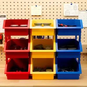 [보노하우스]워크박스 부품정리함 9P 공구함 부품상자 DIY 작업실 수납