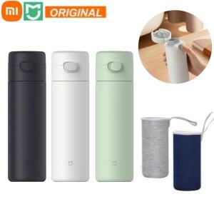 샤오미 보온병 차가운 컵, 여행용 휴대용 316L 스테인리스 스틸 잠금 디자인, 싱글 핸드 오픈, 480mL