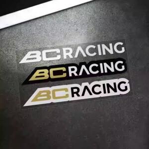 BC 레이싱  흡수기 행거 서스펜 호환용션 스폰서  데칼 자동 그래픽 용 2x 스티커 비닐
