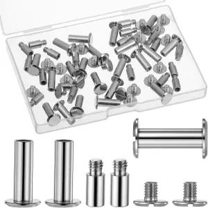 시카고 나사 및 스크랩북 확장 게시물 60팩 앨범 액세서리 교체 후 바인딩 확장용 포스트바운드 리필