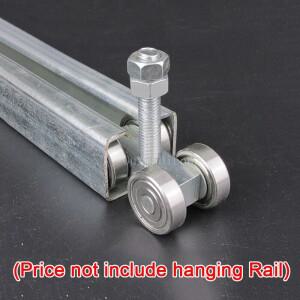 10PCS 스테인레스 스틸 무거운 슬라이딩 도어 롤러 산업용 걸이레일 바퀴 공장 궤도 트랙 도르래로드 450KG