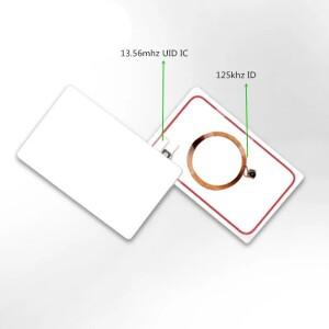 5YOA 듀얼 칩 RFID Keyfob 재기록 가능 IC UID 복합 키 카드 125KHZ T5577 EM4305+ 13.56MHZ 134KHZ 주파수