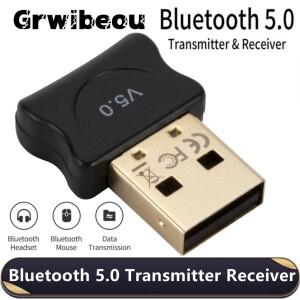 Grwibeou-무선 블루투스 5.0 수신기 송신기 어댑터  USB 오디오 동글 컴퓨터 PC 노트북