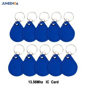 10/50/100개 RFID 13.56Mhz IC 칩 근접 키링 토큰 도어락 출입 통제용 MI 클래식 1K 카드 호환