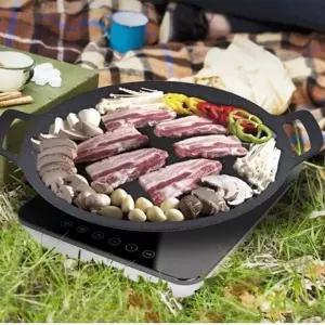 삼겹살 구이 그릴 팬 불판