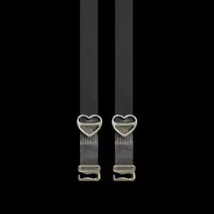 하트 투명 유광 브라끈 1cm 오프숄더 브래지어끈 어깨