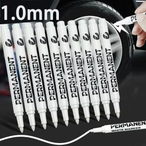 4/5/6pcs 흰색 영구 마커 펜 나무에 좋은 팁 오일 기반 아트 드로잉 가죽 낙서 미술 쓰기 편지지