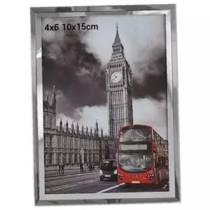 10x15cm 4X6 액자 실버라인 간편액자 다용도 크리스탈