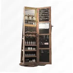 전신거울악세사리 서랍장 수납 핑크 여닫이 보관 오픈형