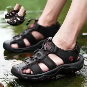 (제스트)샌들 남자 등산 여행 트레킹 아쿠아 샌들 샌달 가죽