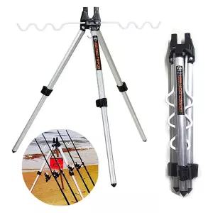 해동 미니 원투 낚시 받침대 2단 원투대 낚시대 서프 스탠드 삼각대 접이식 로드 거치대