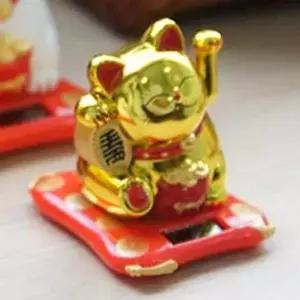 일본 MZX110T5 소품 복 고양이 마네키네코 개업선물 소 골드