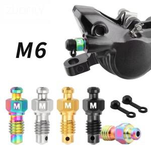 자전거 오일 디스크 클램프 주입 배기 나사 및 더스트 캡 세트 XT SLX 릴리스 M6 티타늄 스틸