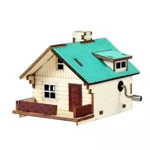 DIY FHL311K9 오르골만들기 오두막 YM8624 A형 수동 오르골 영