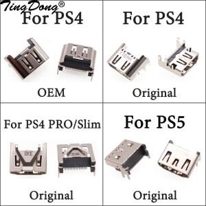 PS4 Pro 슬림 HDMI 잭 포트 소켓 인터페이스 커넥터 교체용 소니호환 호환호환 PS5용 1개