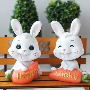 행복한 ONX430D6 당근 토끼 2P세트 미니어처 데코소품 장식인형